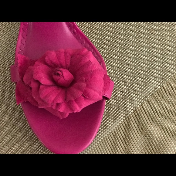 Jack Rogers Suede Petal Wedges - Picture 3 of 8